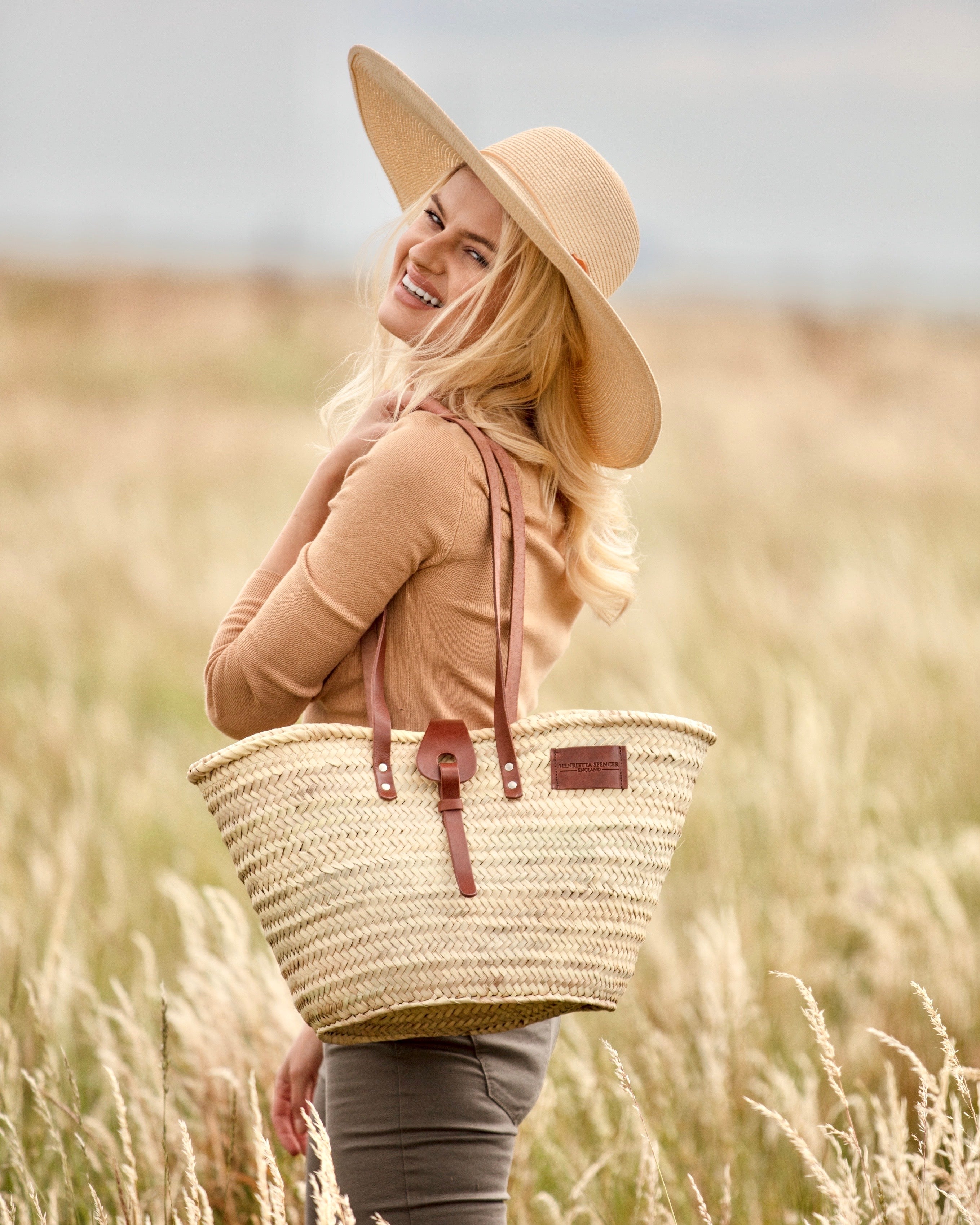 Summer 2026 Basket Bags | Handmade Straw Bags with Zips | Henrietta Spencer