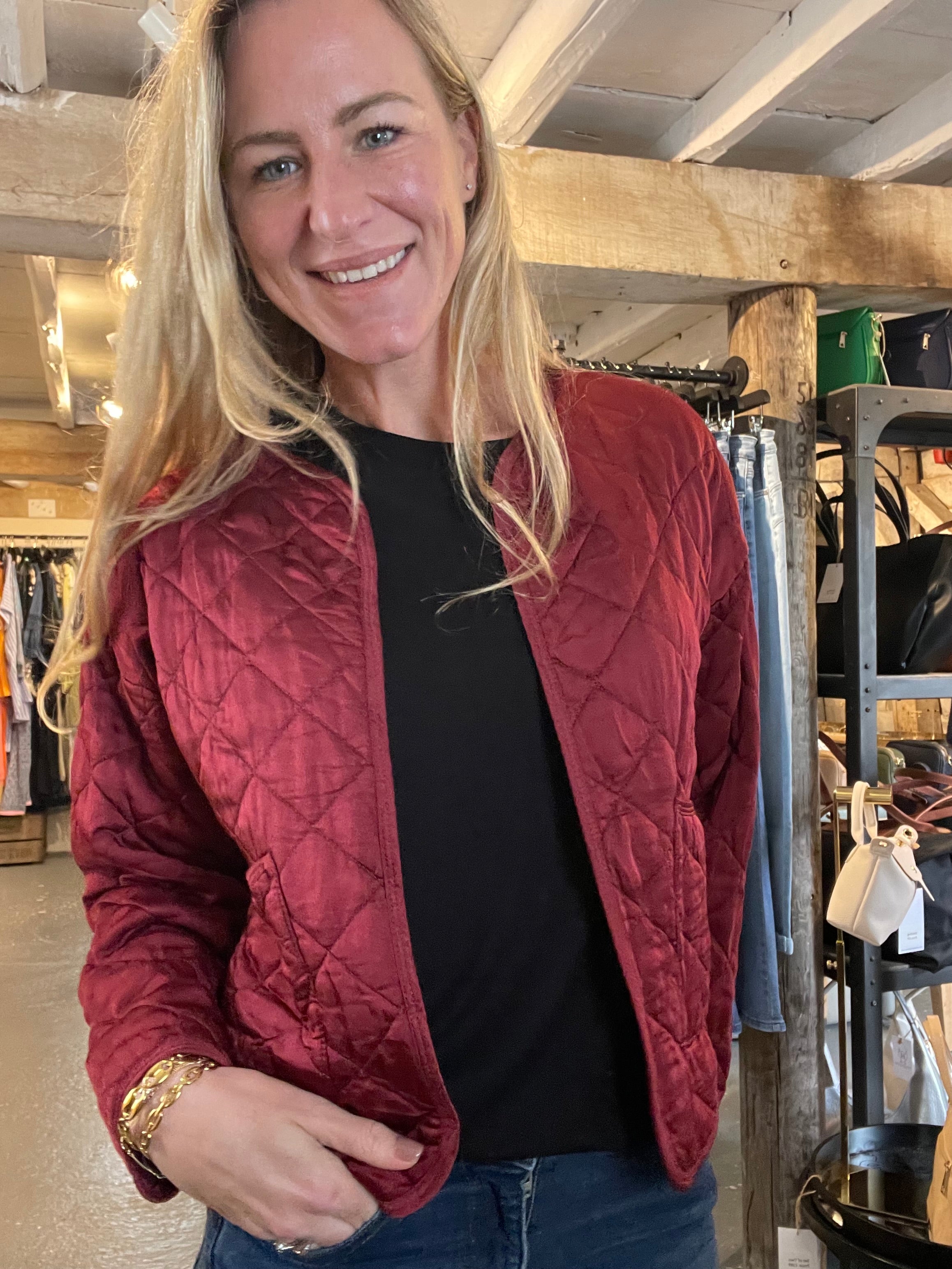 Quilted Bomber Jacket