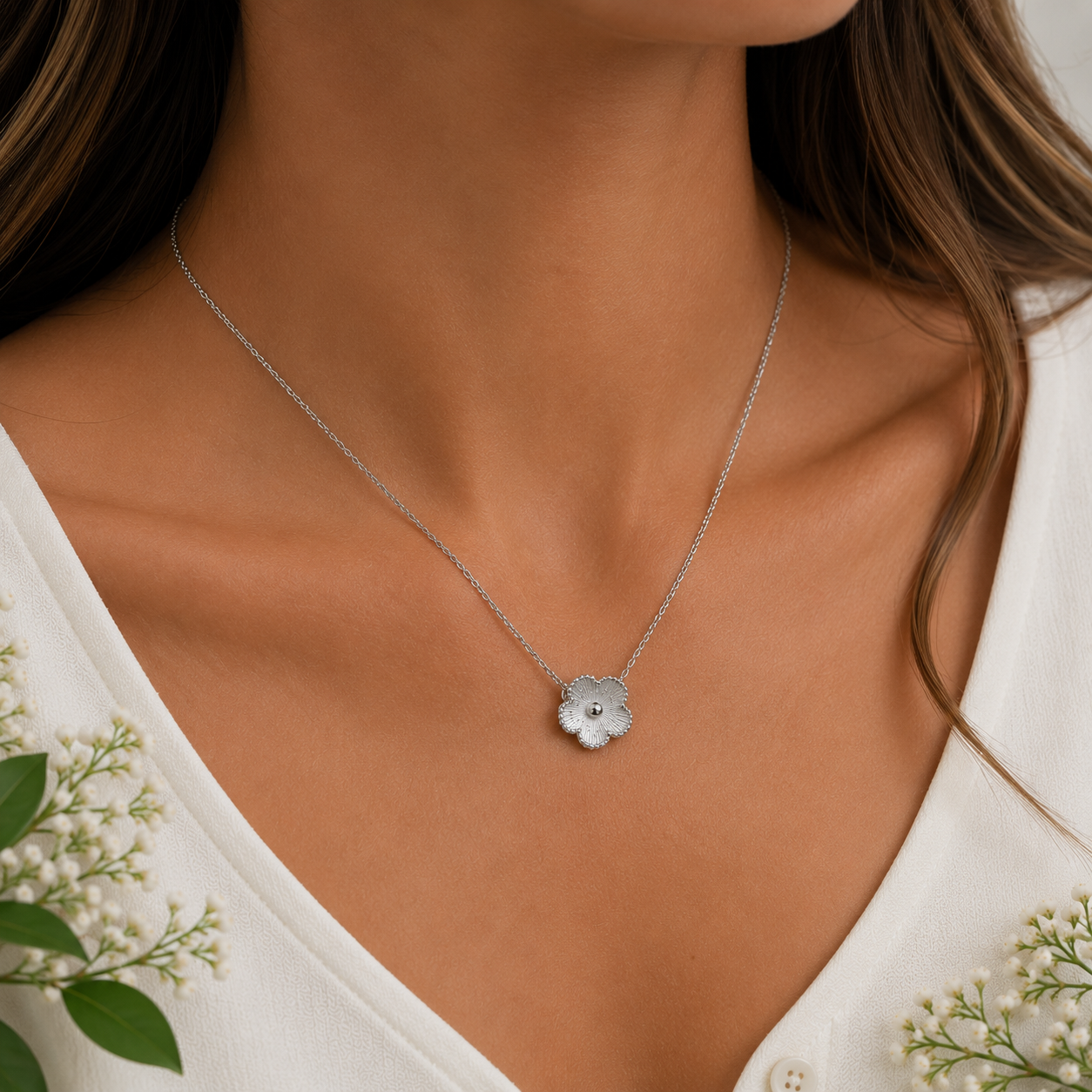 The Amara Silver Necklace