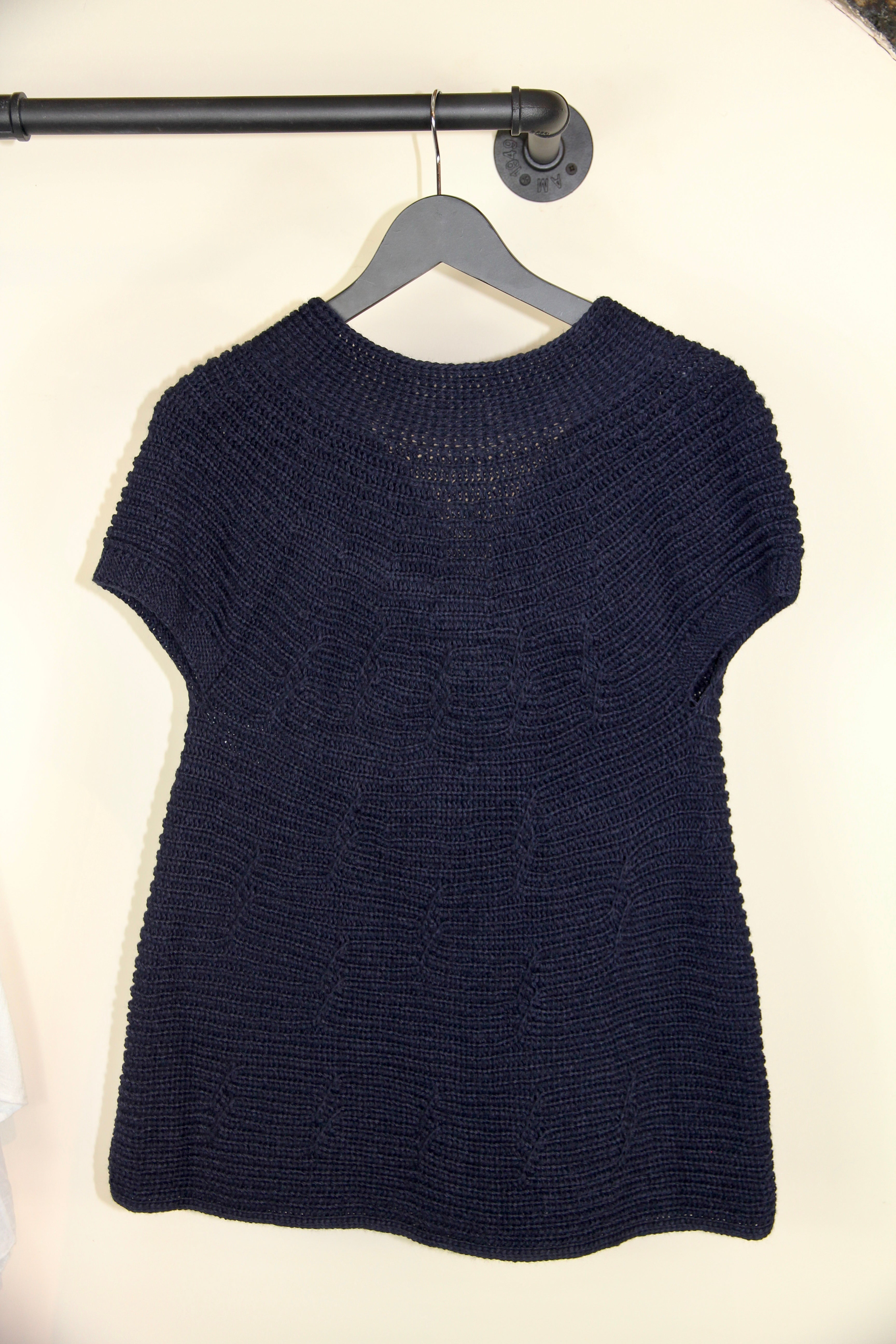 Longline Knit Cardigan Vest