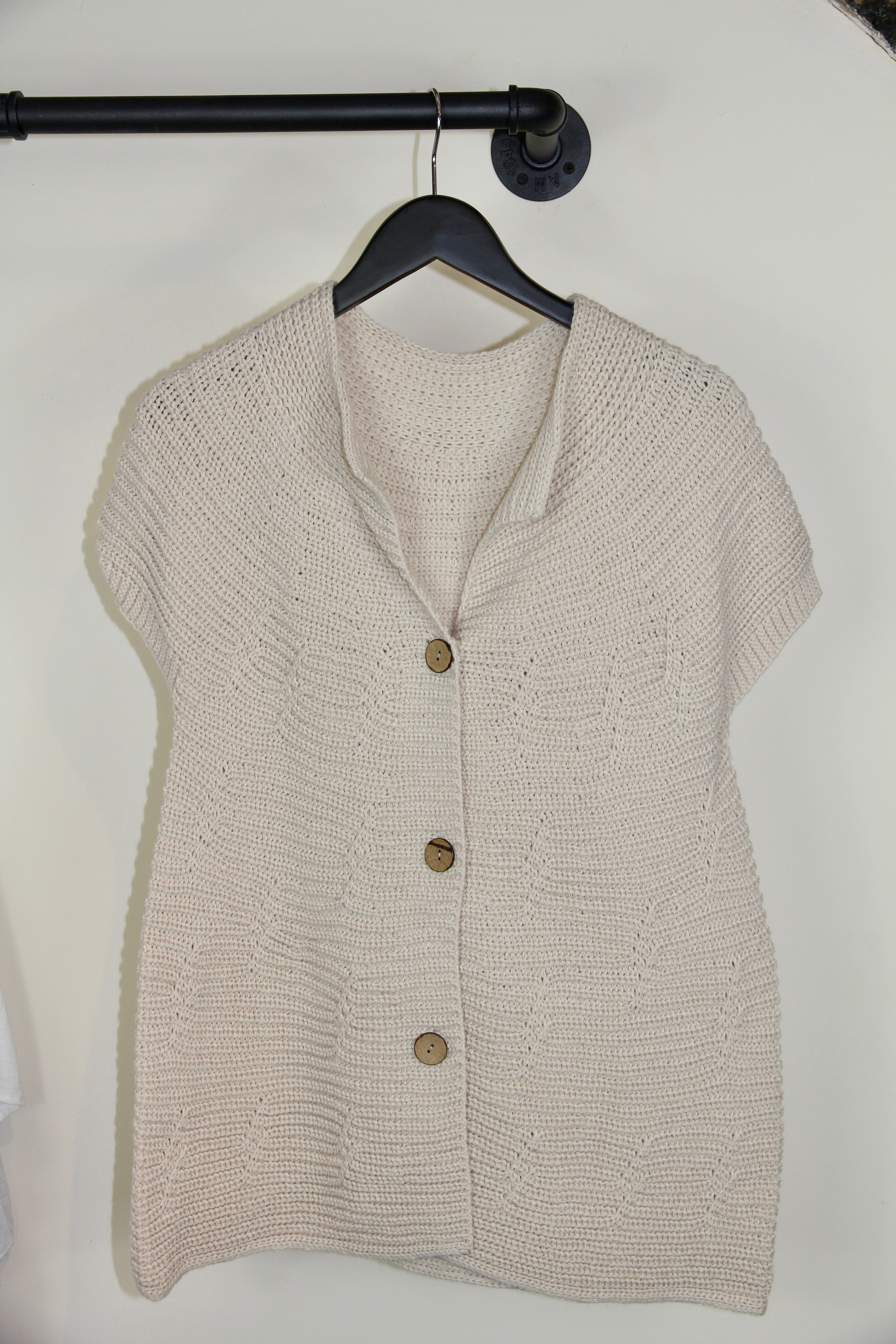 Longline Knit Cardigan Vest