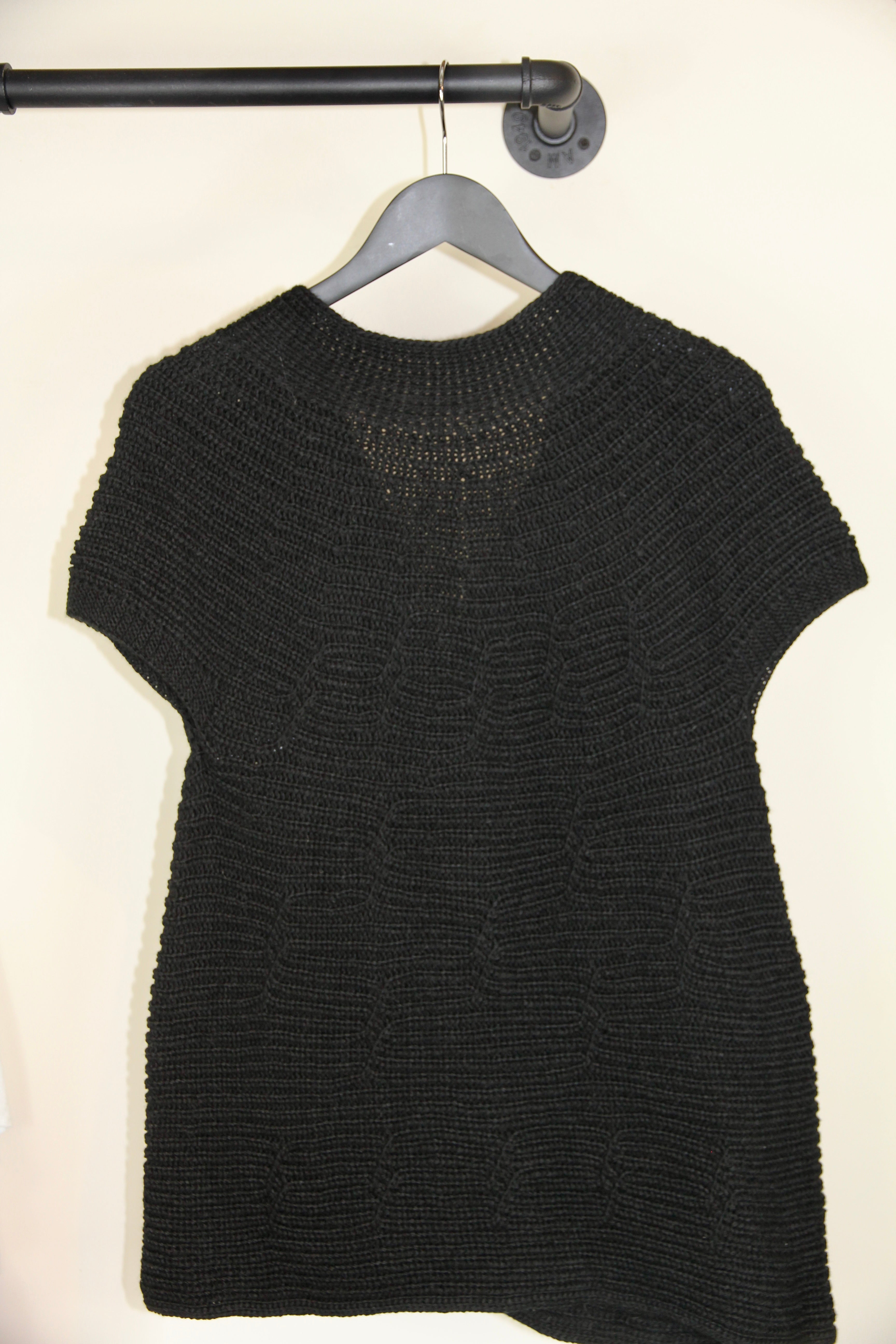 Longline Knit Cardigan Vest