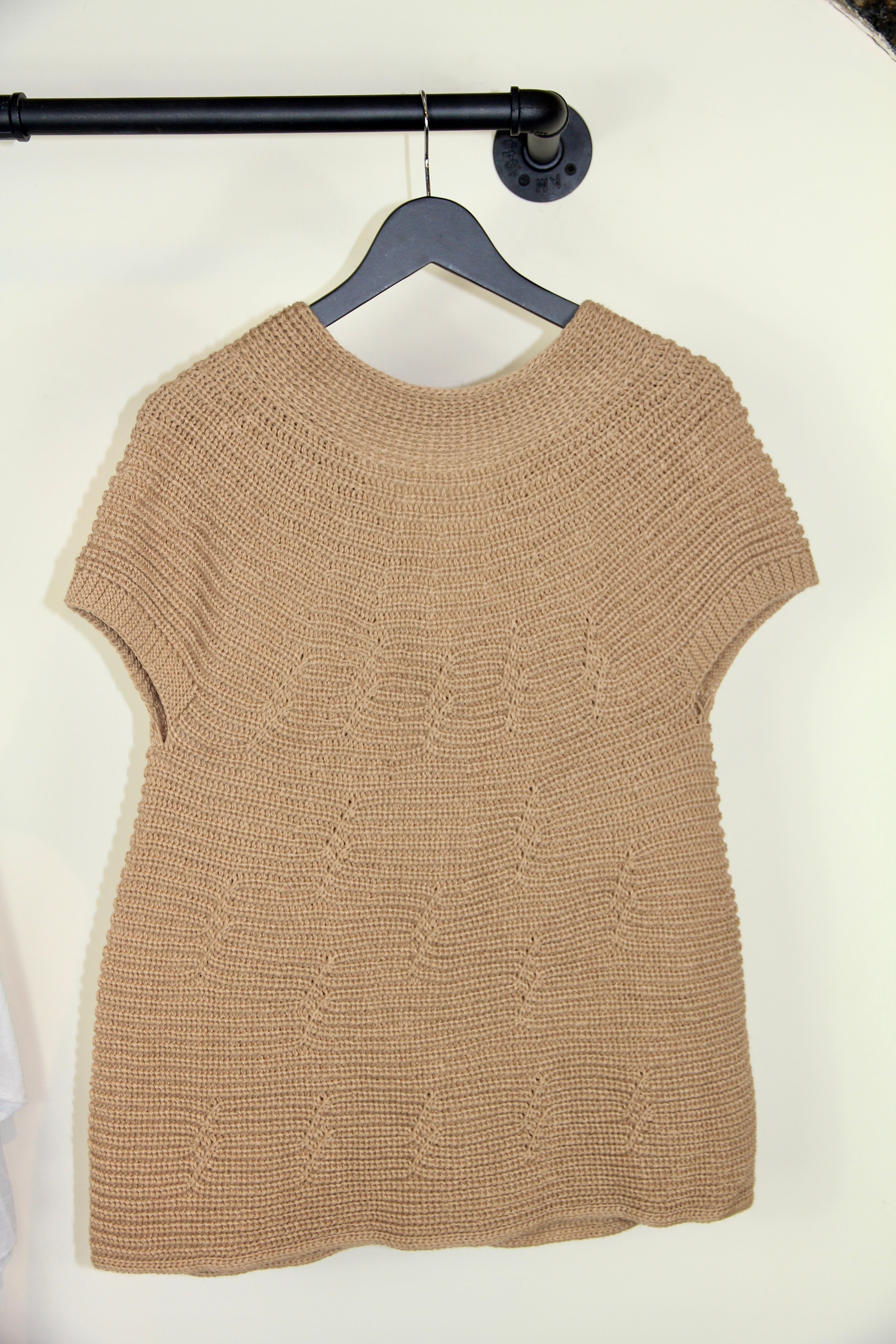 Longline Knit Cardigan Vest