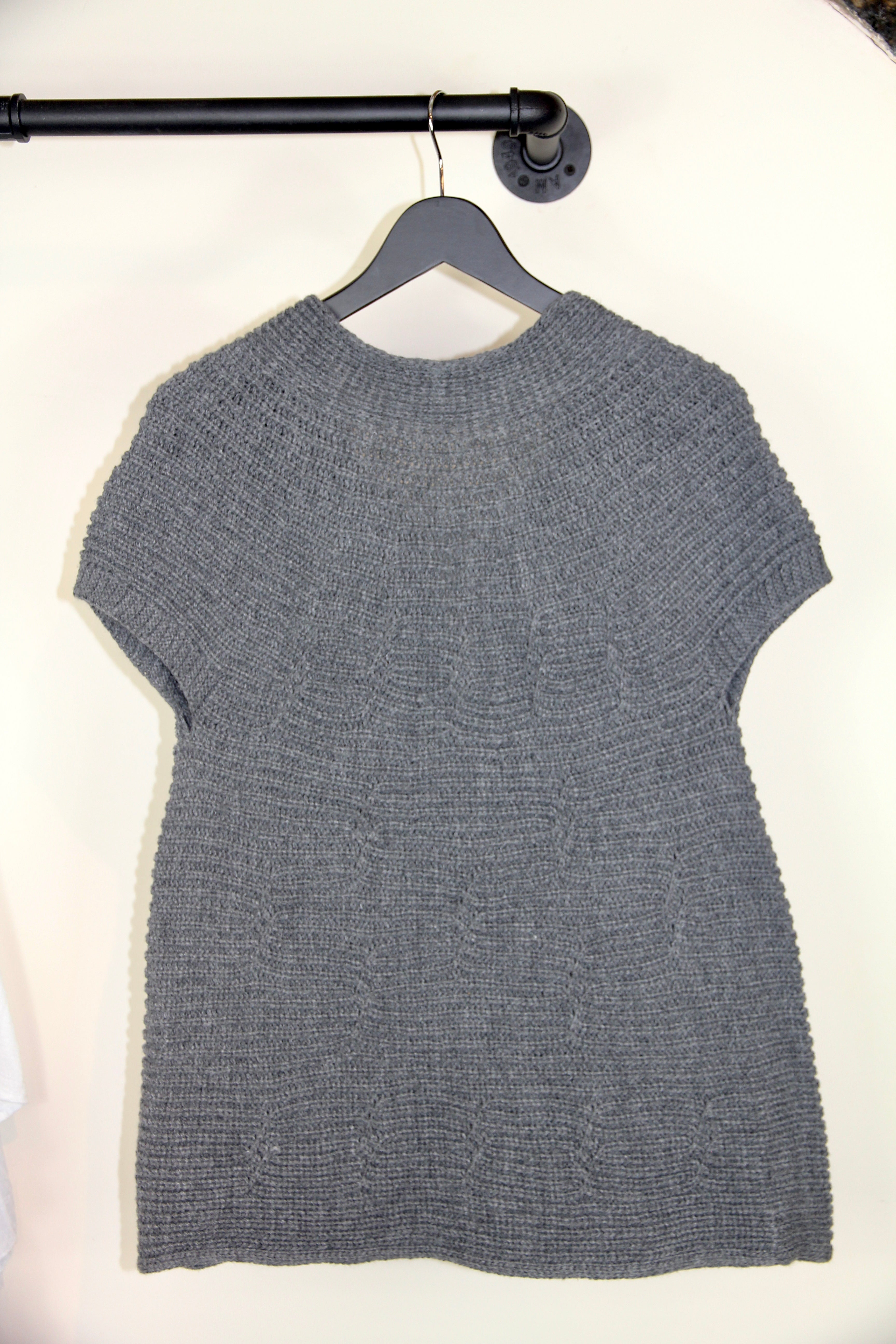 Longline Knit Cardigan Vest