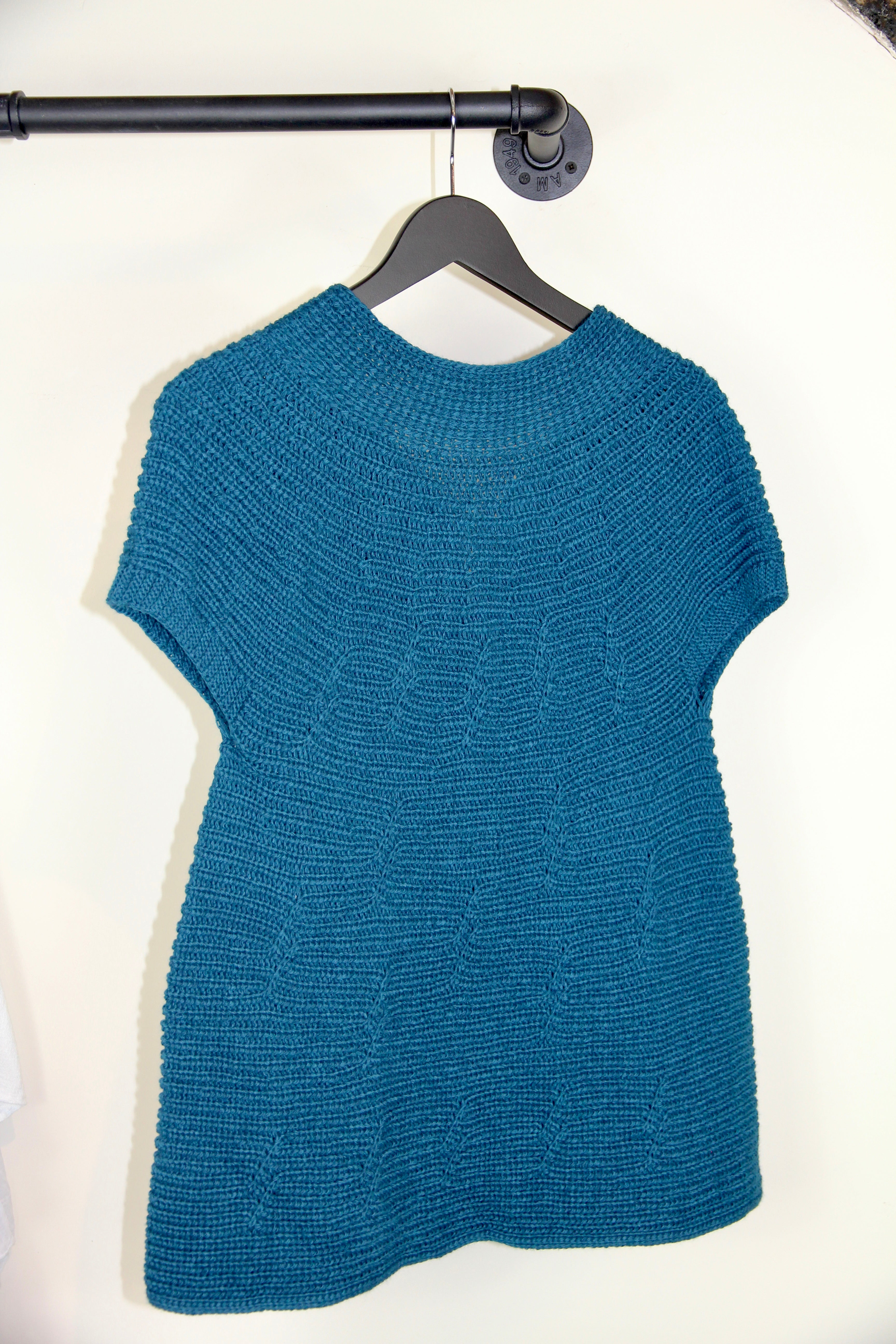 Longline Knit Cardigan Vest