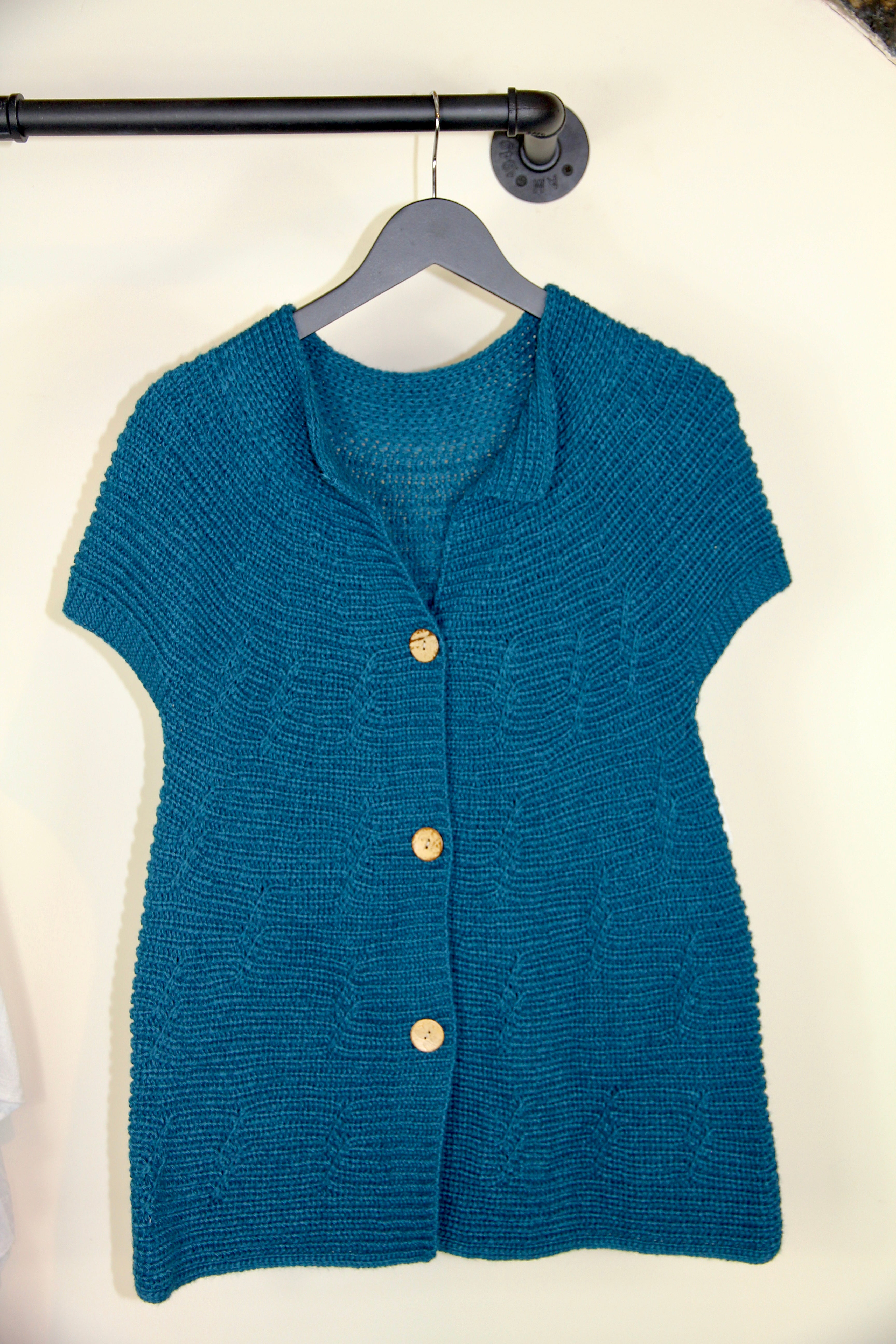 Longline Knit Cardigan Vest