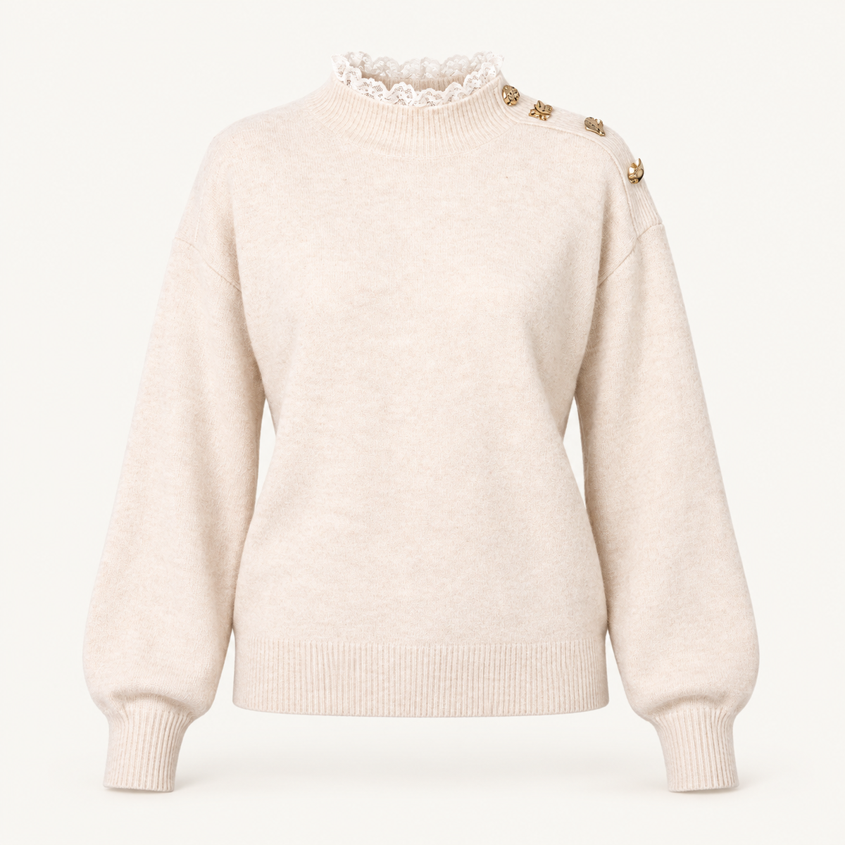The Delphine Lace Collar Jumper