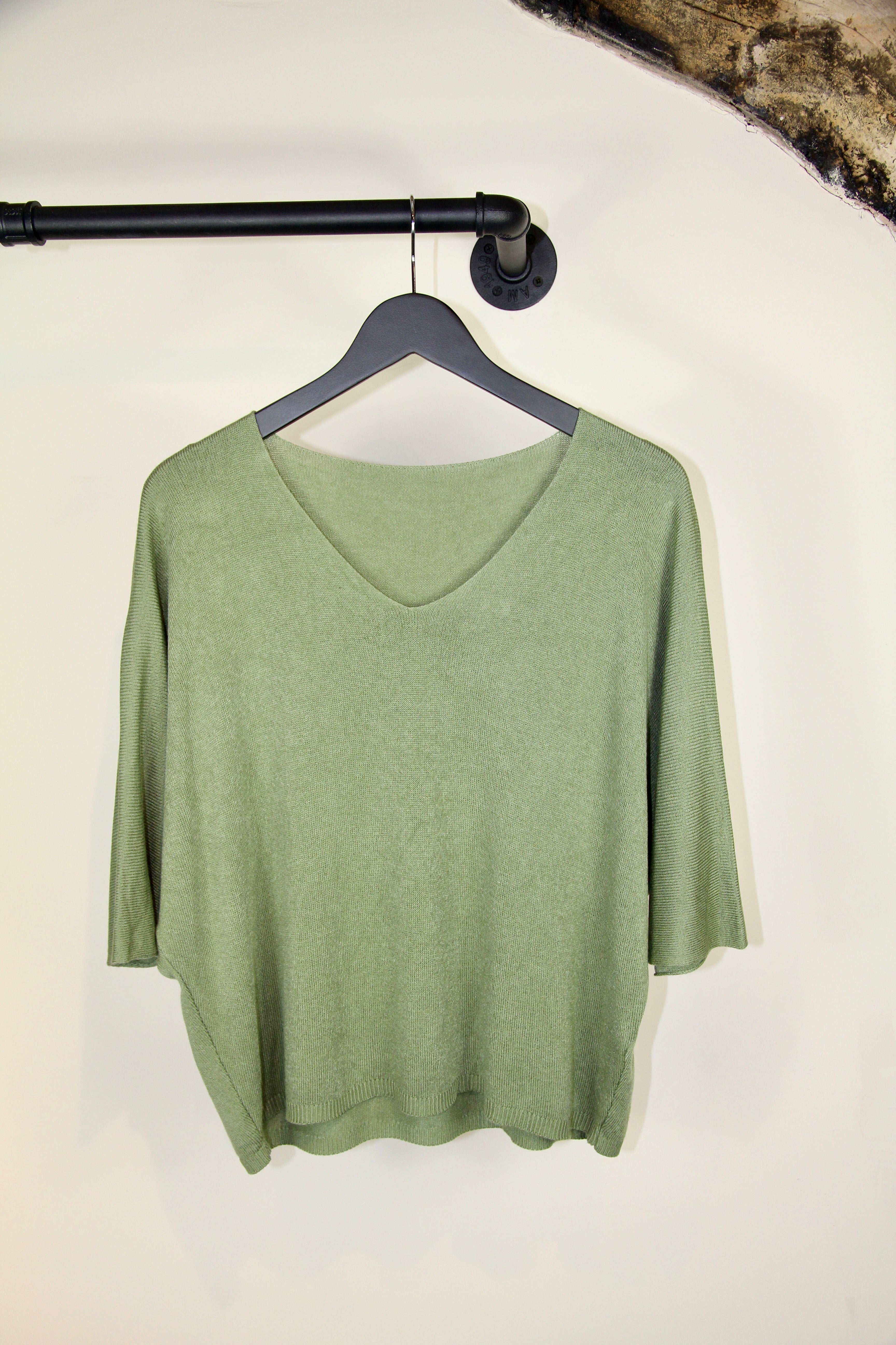 Lightweight Classic Batwing Knit Top