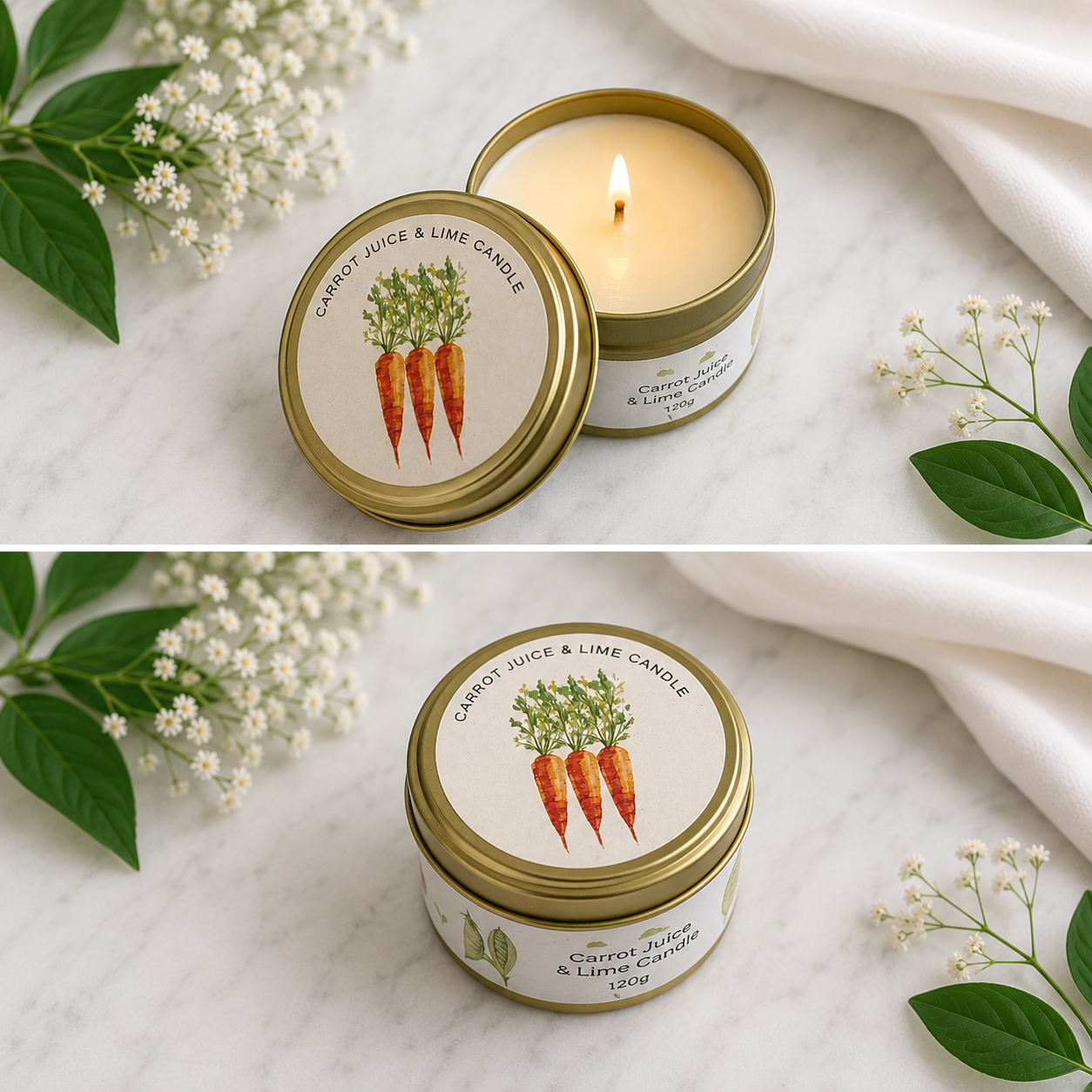 The Kitchen Garden Candle – Carrot Juice & Lime