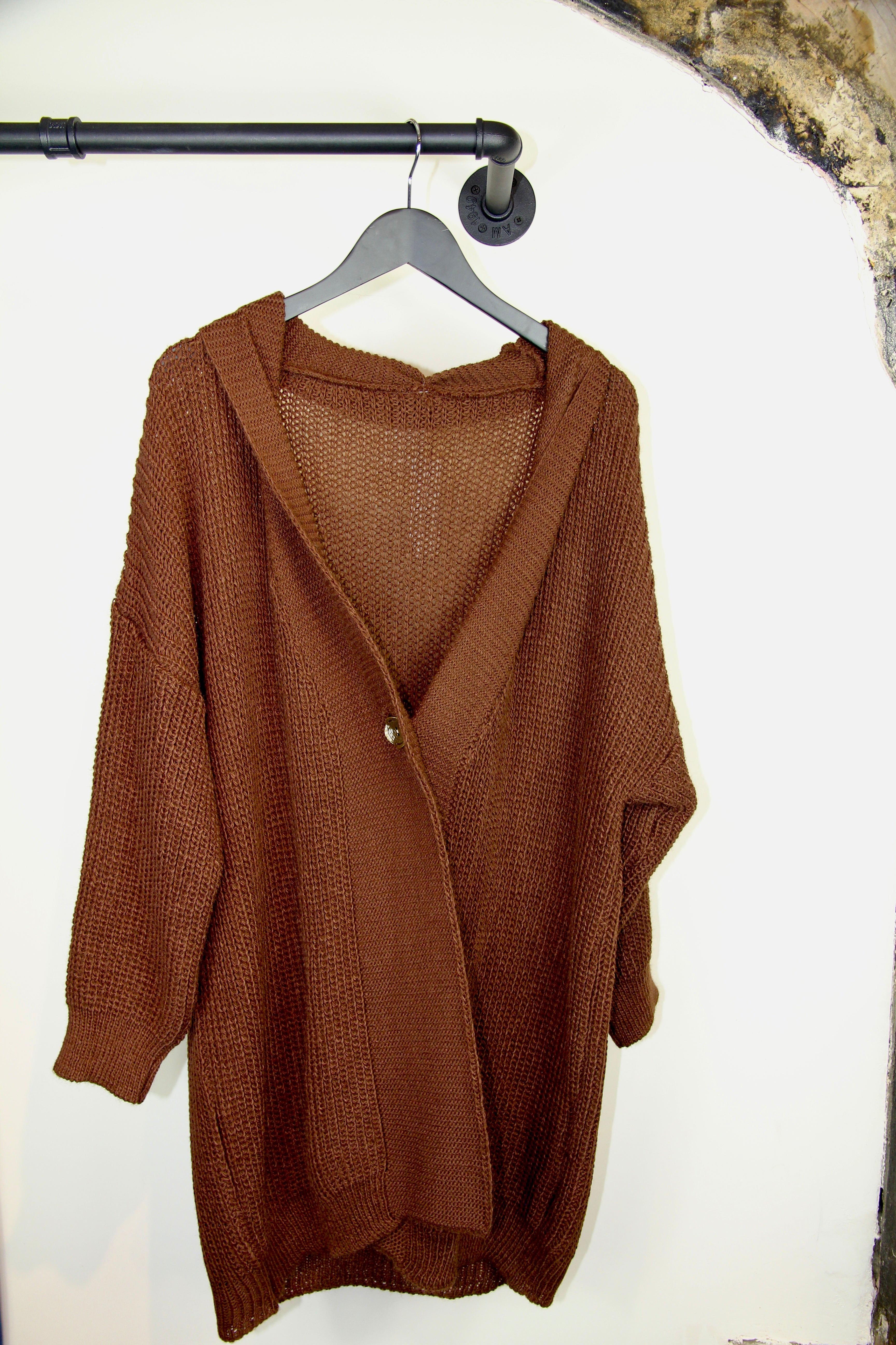 Long Knit button Cardigan