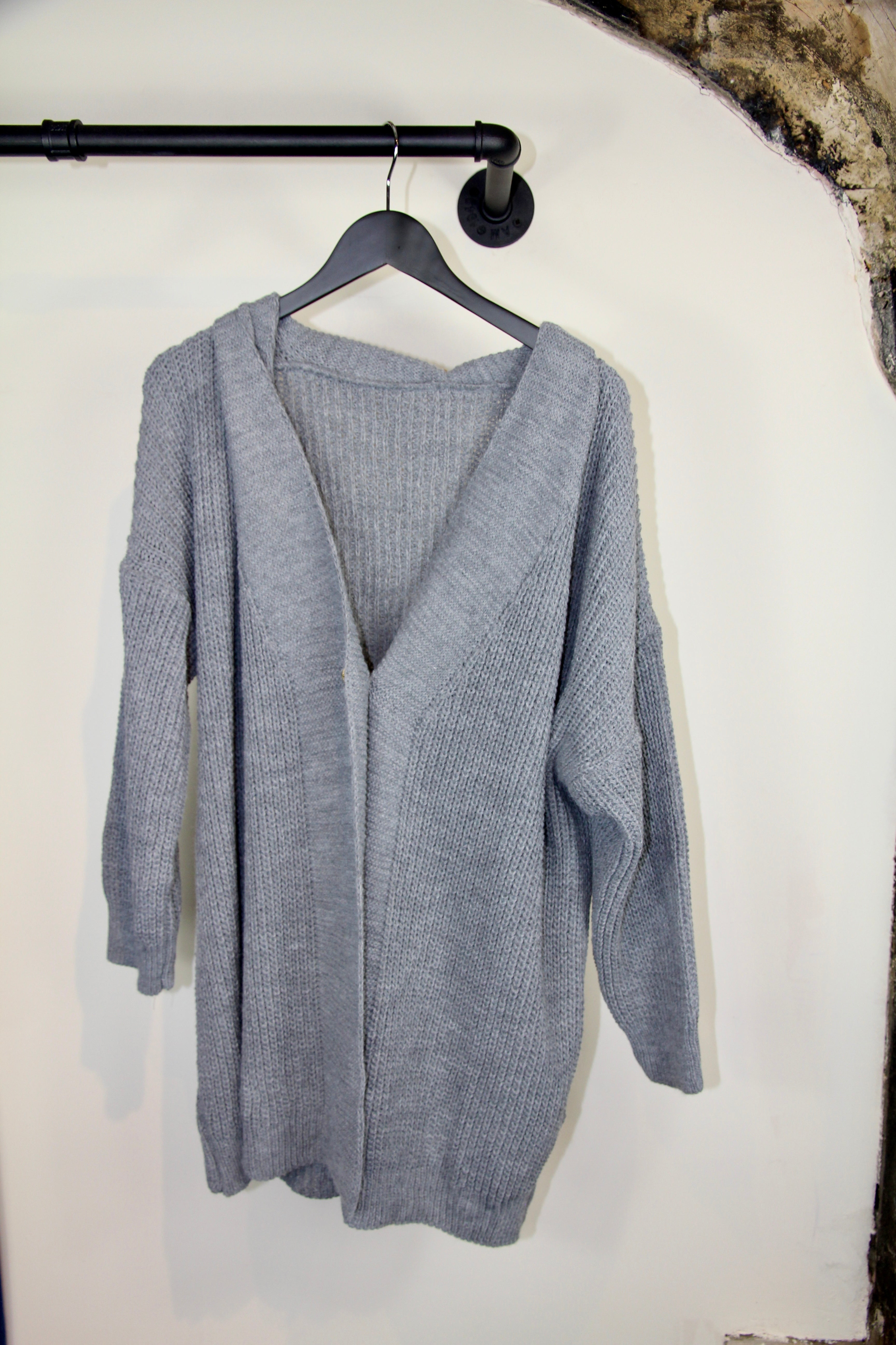 Long Knit button Cardigan