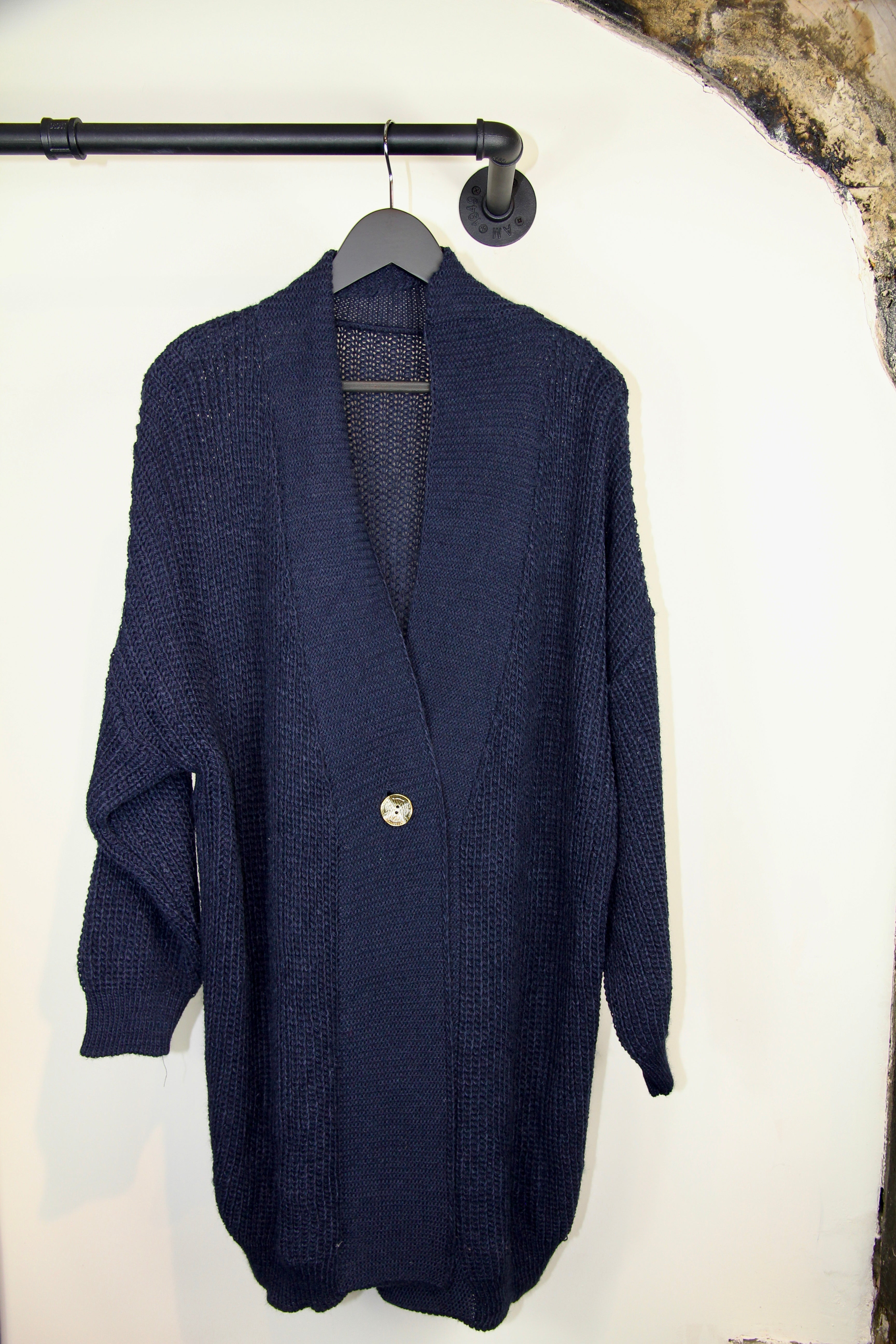 Long Knit button Cardigan