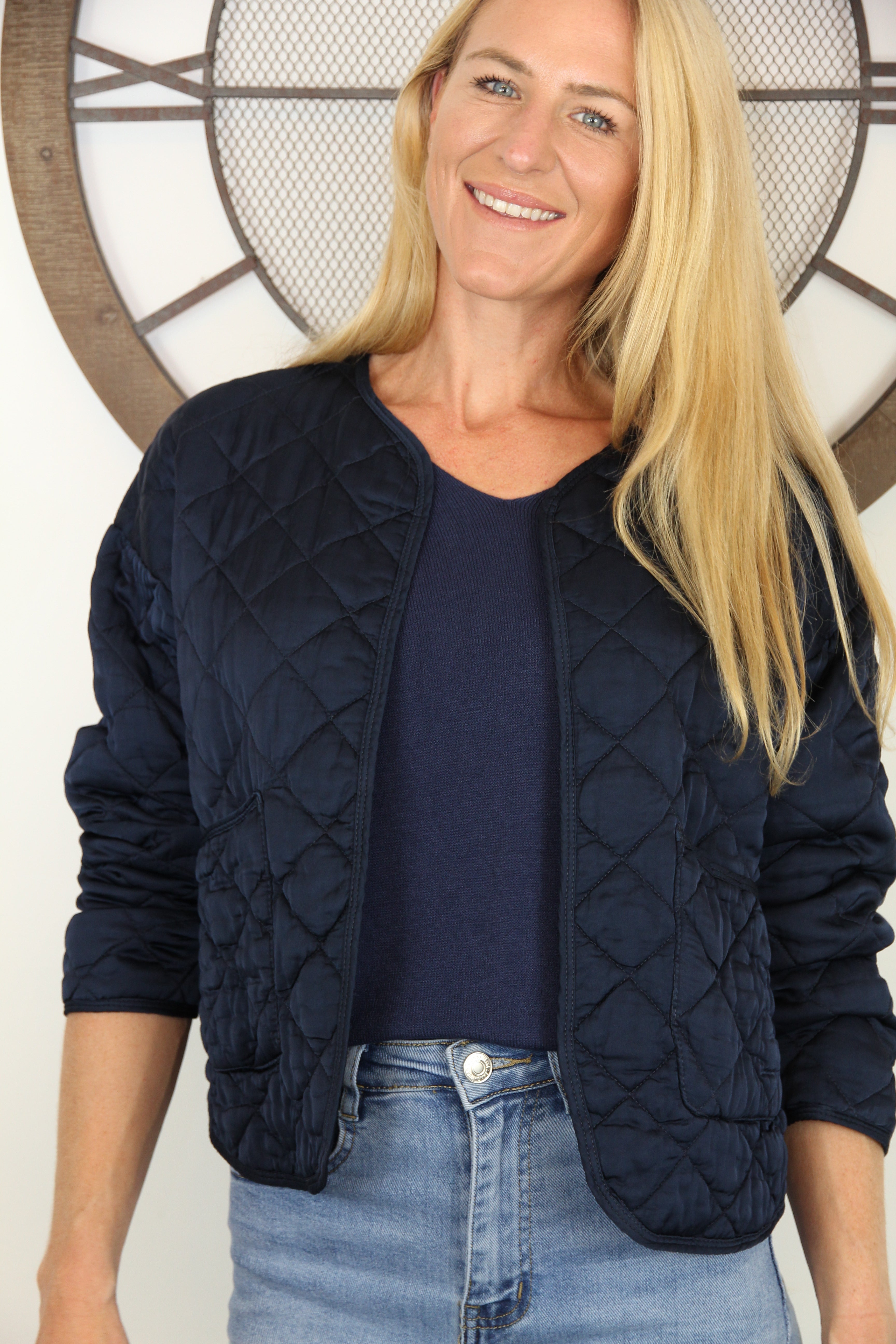 Quilted Bomber Jacket