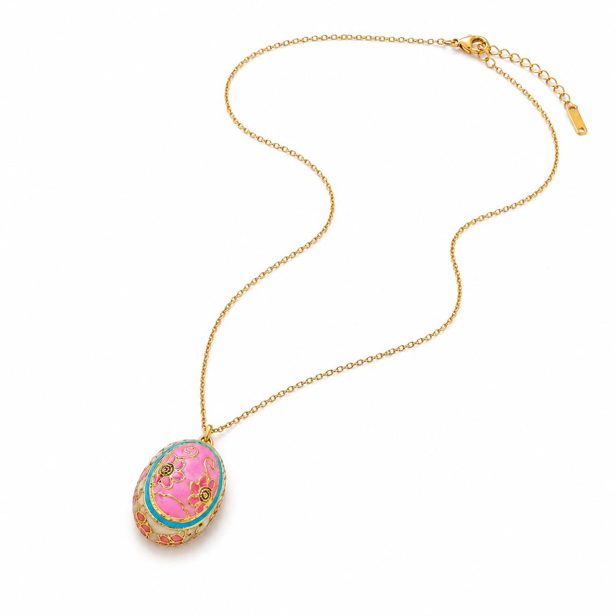 The Imperial Egg Necklace | Blush Rose