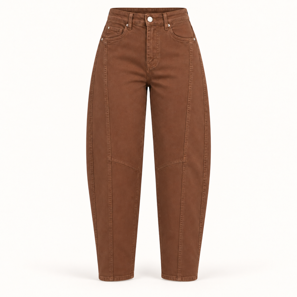 The Brontë Barrel Jeans – Chocolate Brown