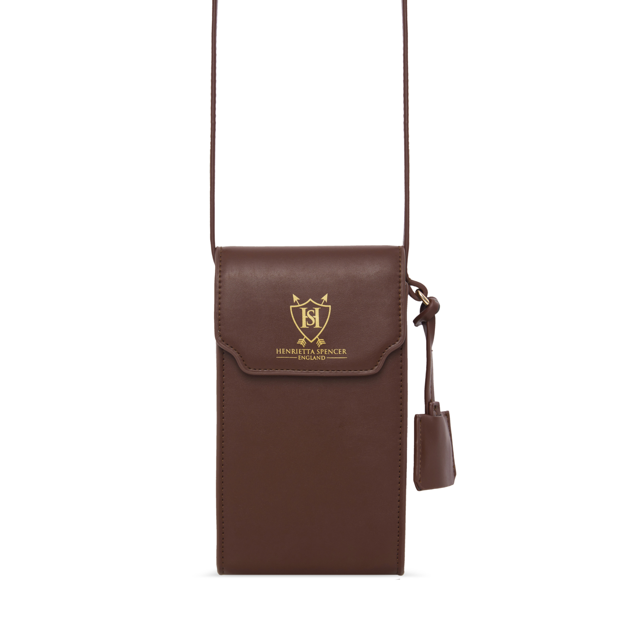 Kensington Phone bag Henrietta Spencer Brown Crossbody Phone Bag