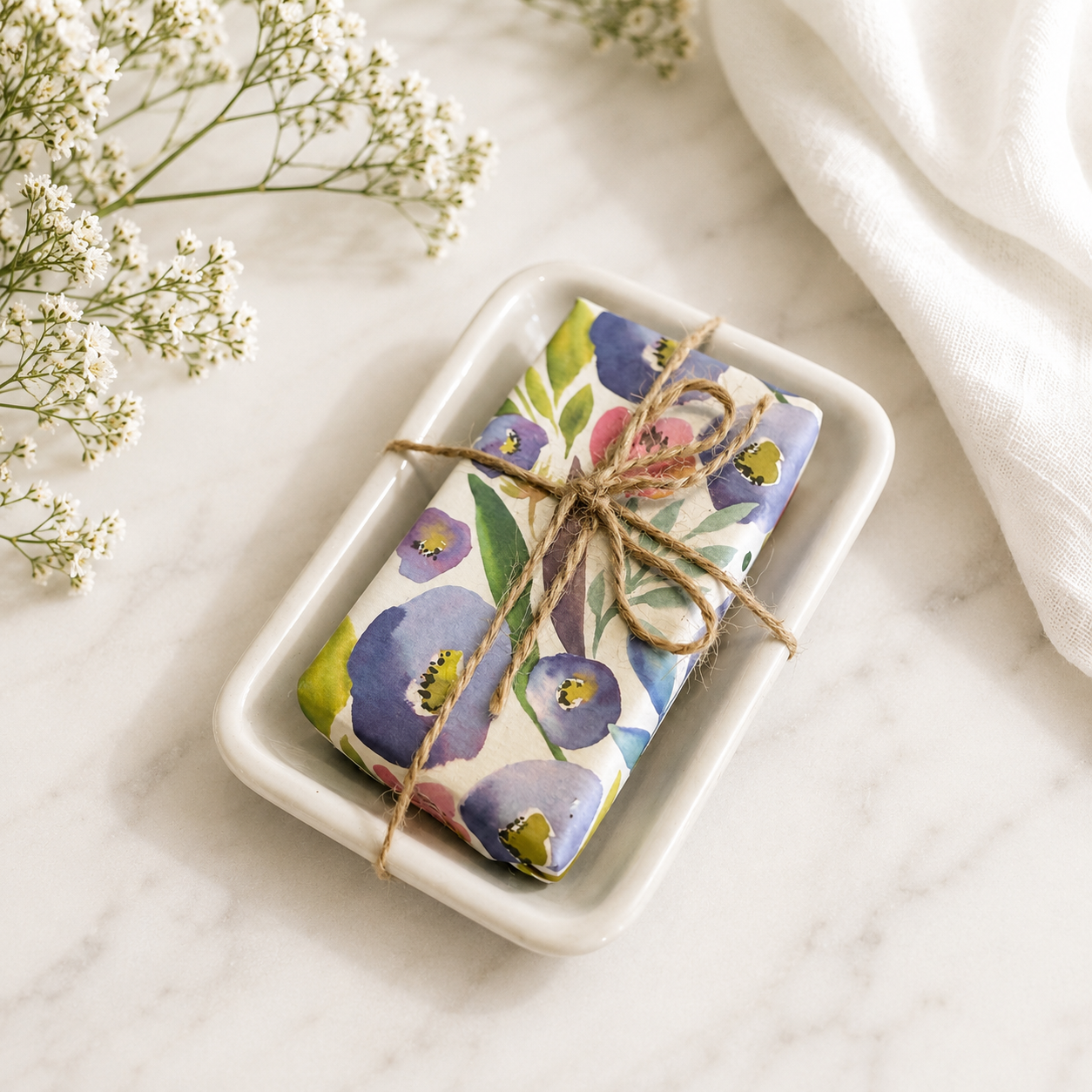 Scents of Provence Soap & Ceramic Dish