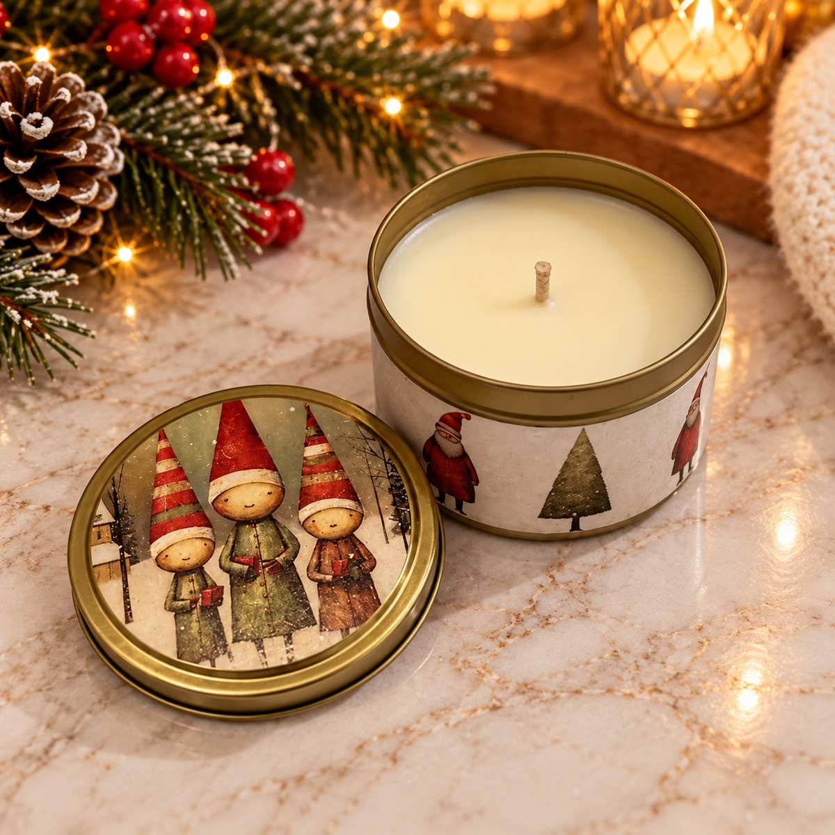 Mouse Christmas Candle
