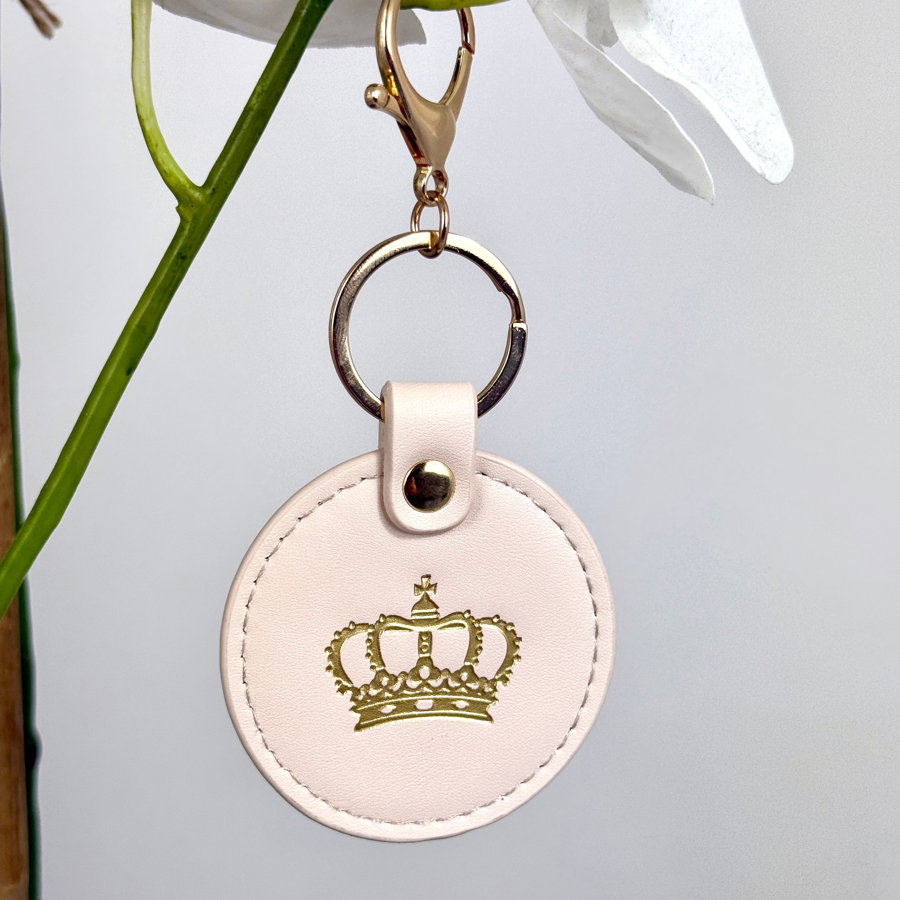 Cream Bag Charm Henrietta Spencer Keyring Bag Charm Personalised Gift