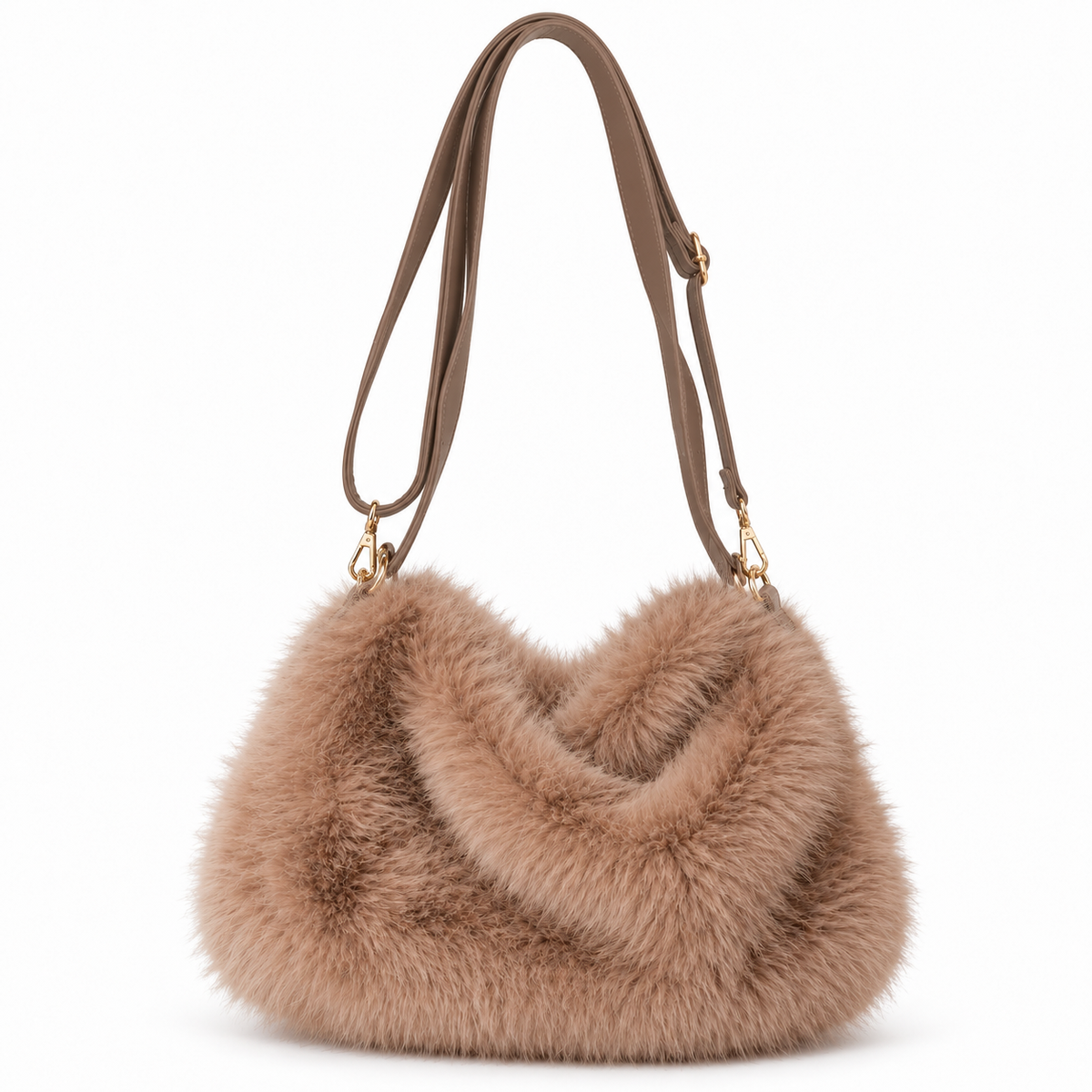 The Romy Fluffy Faux Fur Bag
