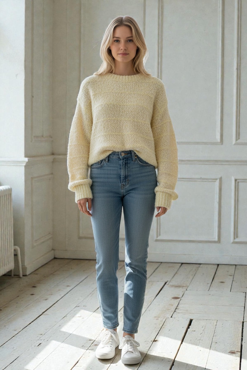 Lemon Bouclé Jumper