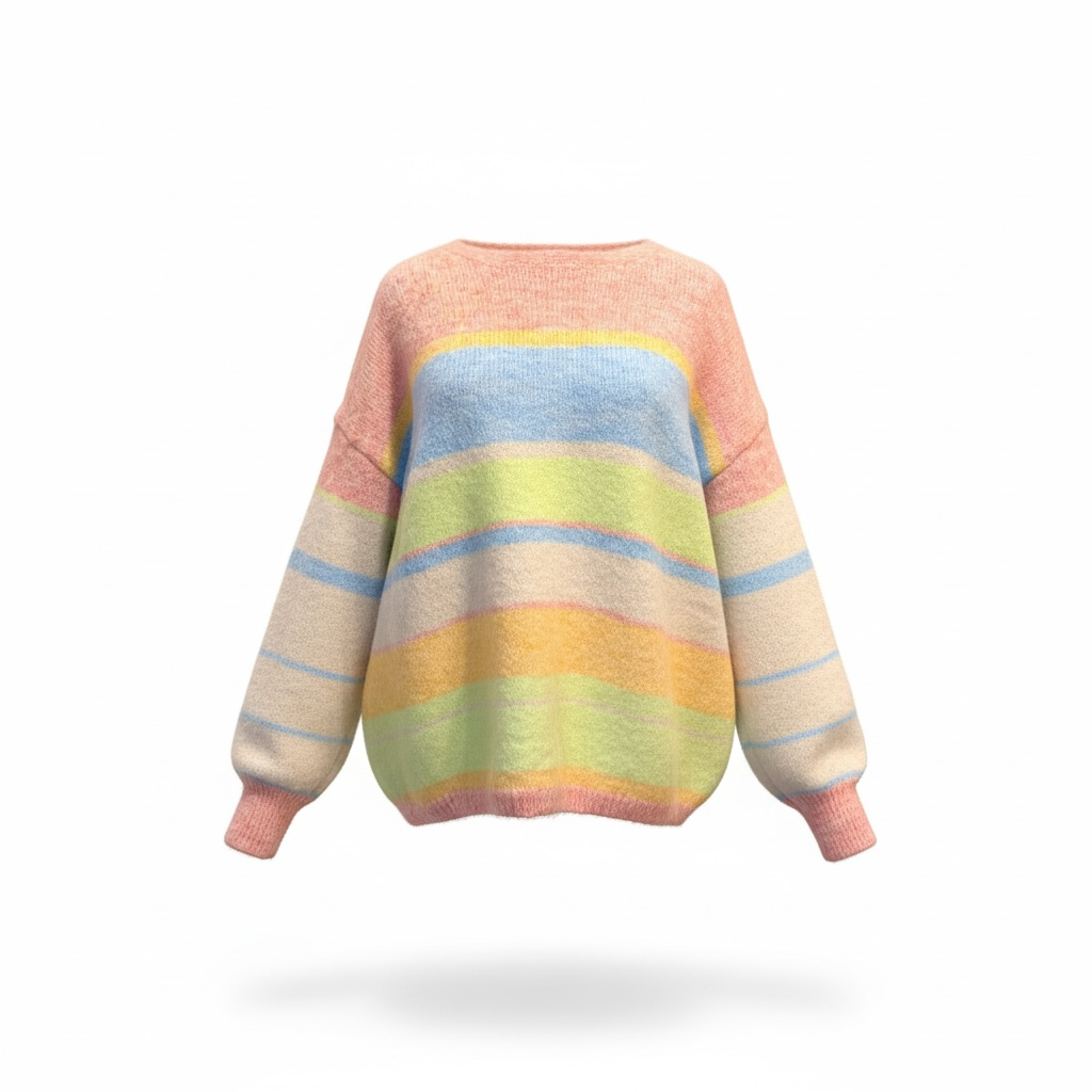 Pastel Stripe Knit Jumper