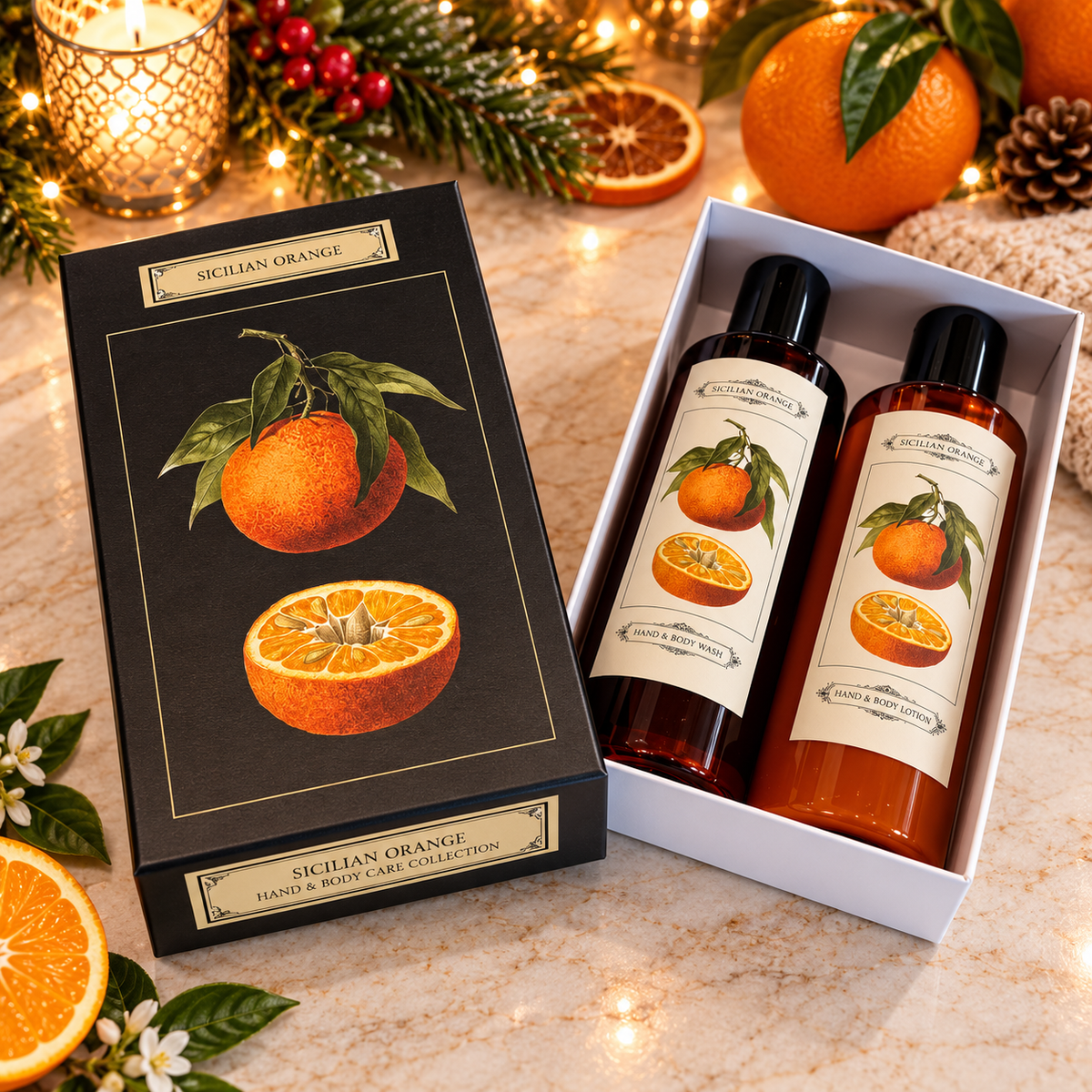 Sicilian Orange Luxury Hand & Body Gift Set