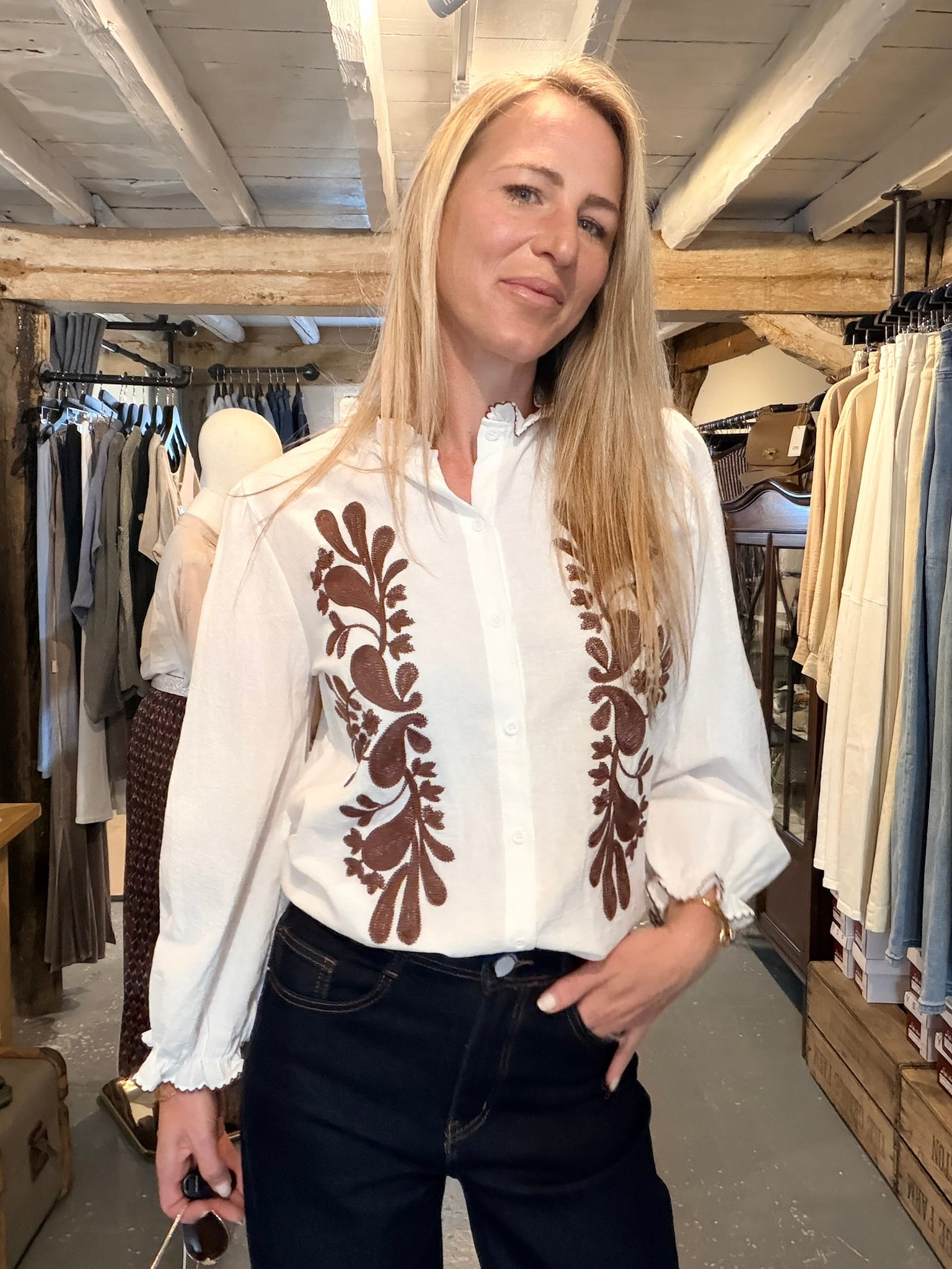 The Elodie Embroidered Shirt