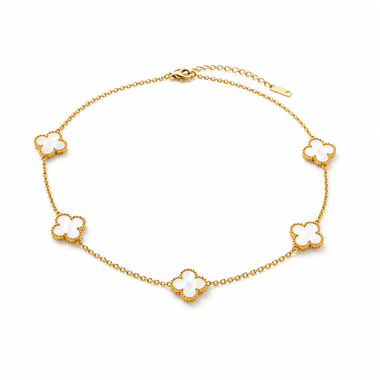 Amara White Necklace | 18ct Gold Plated Necklace