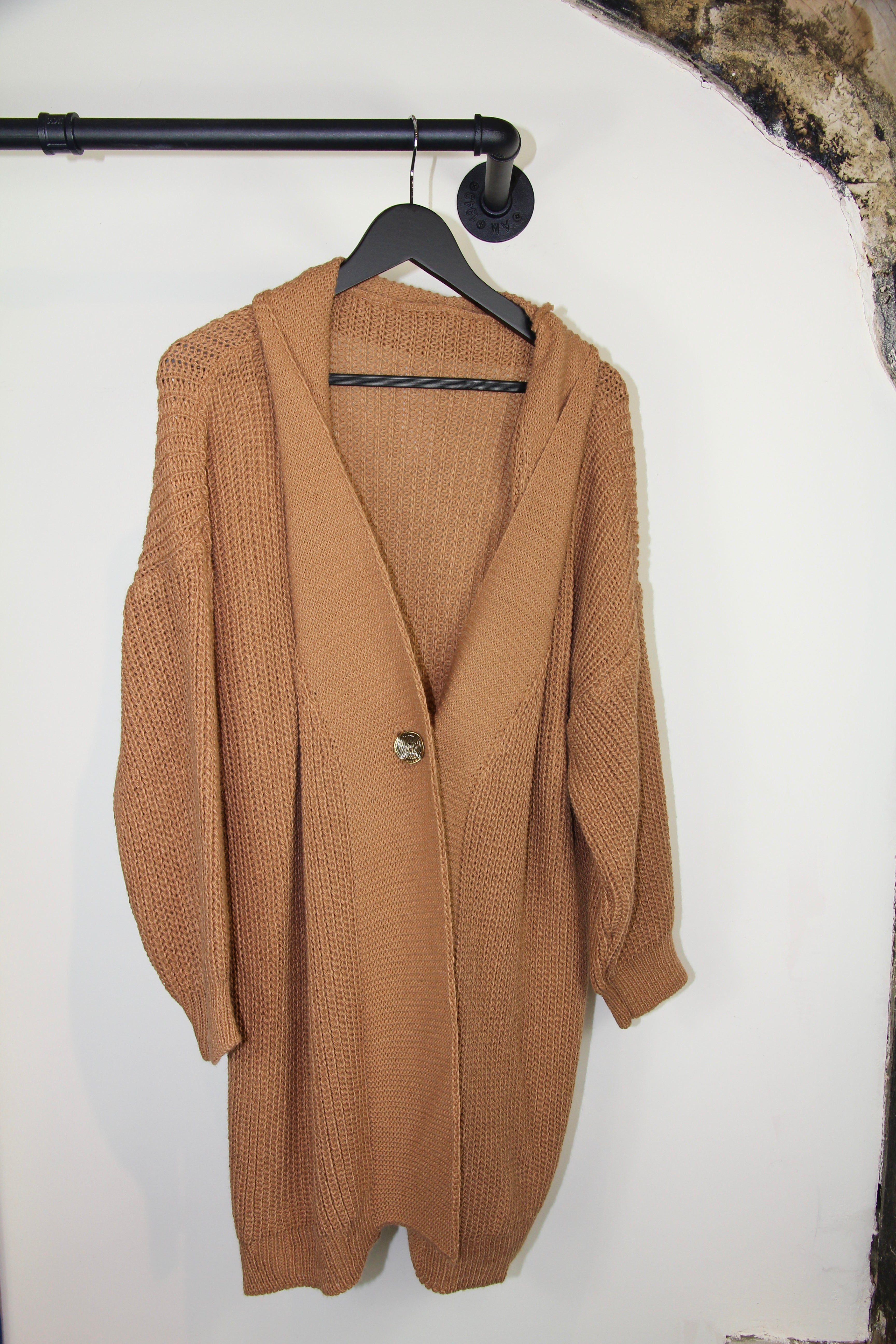 Long Knit button Cardigan